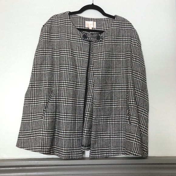 Stitch Fix Plaid Cape - Picture 1 of 7